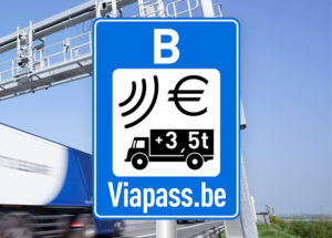 Verkehrszeichen der Gebühr in Belgien