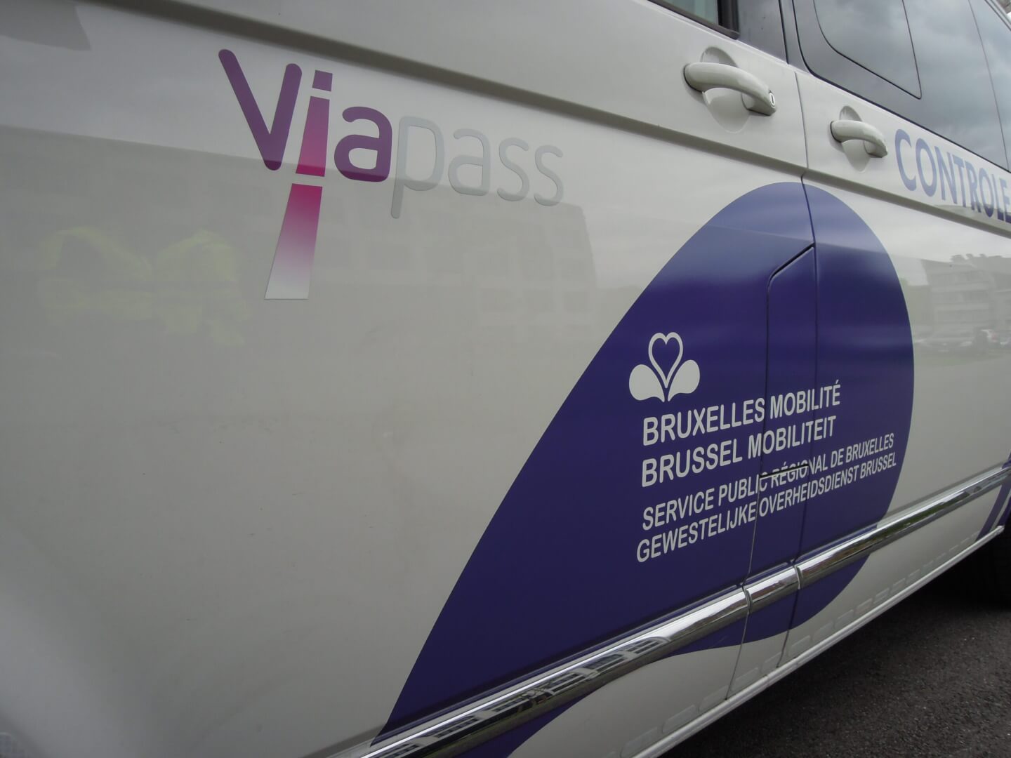 Mobiles Steuerwagen in Brüssel